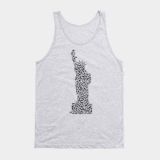 Statue of Liberty Shaped Maze & Labyrinth Tank Top